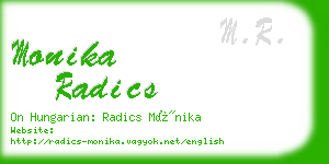 monika radics business card